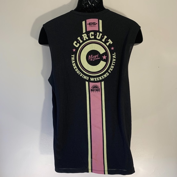 Circuit Party Miami 2019 Sleeveless T Shirt XL 36 chest ES Collection - Picture 2 of 3